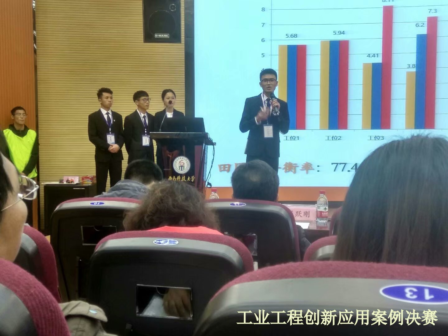 学生展示工业工程创新应用案例